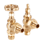 Daisy Wheel Manual Valve Brushed Brass Lacquered Range