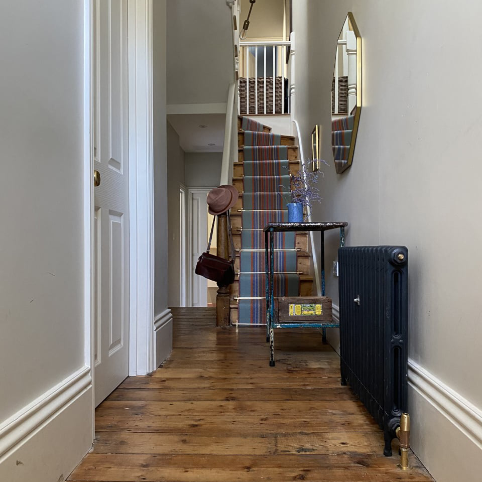 Victorian 2 Column Cast Iron Radiator Painted