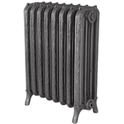 Ribbon 4 column cast iron radiator in hand burnished finish