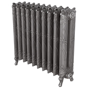 Dragonfly cast iron radiator in a hand burnished finish