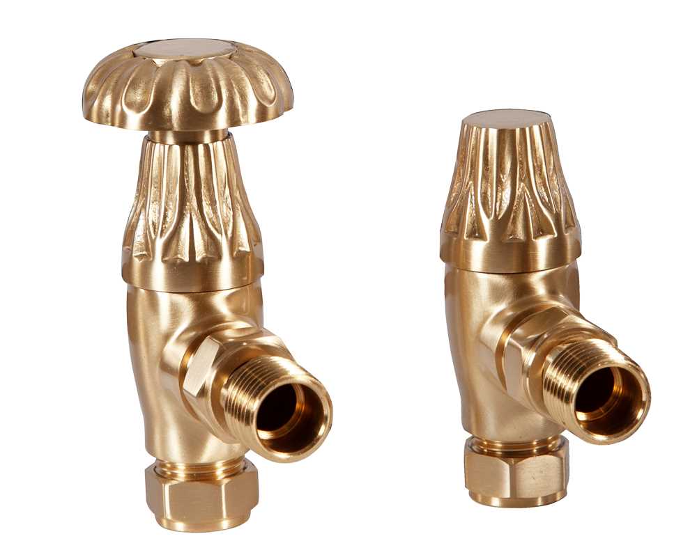 Crocus Manual Valve in Brushed Brass Lacquered