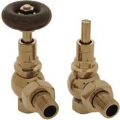 Brumpton manual brass radiator valve