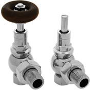 Brumpton manual chrome radiator valve