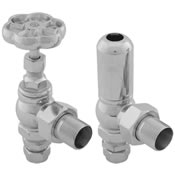 Daisy Wheel manual radiator valve in chrome