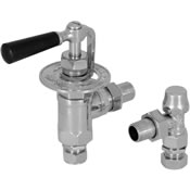 Carron Throttle radiator valve in chrome