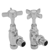 towel rail manual valve set chrome