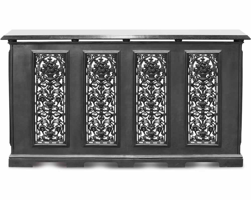 cast iron radiator cover with 4 panels