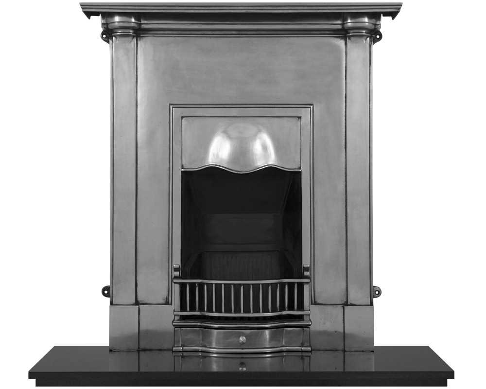 Abingdon cast iron combination fireplace in full polish