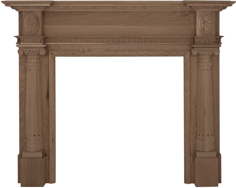 Ashleigh unfinished solid oak fireplace surround