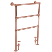 Beckingham steel towel rail copper