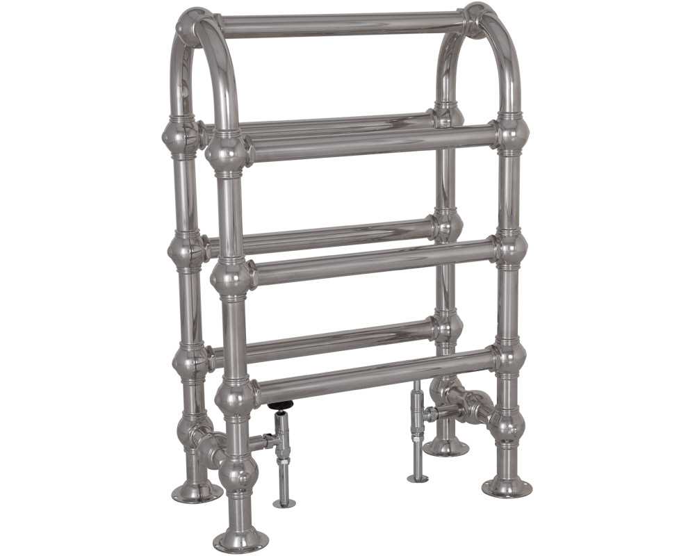 colossus steel towel rail in chrome finish