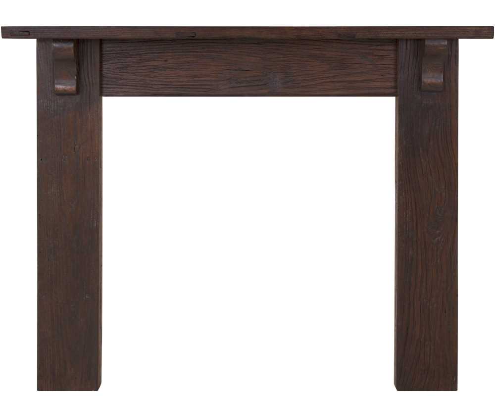 Elm Corbel wooden fireplace surround