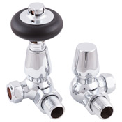 Kingsgrove Corner Thermostatic Radiator Valve Chrome Range