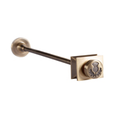 Thistle Wall Stay Antique Brass 300 Range