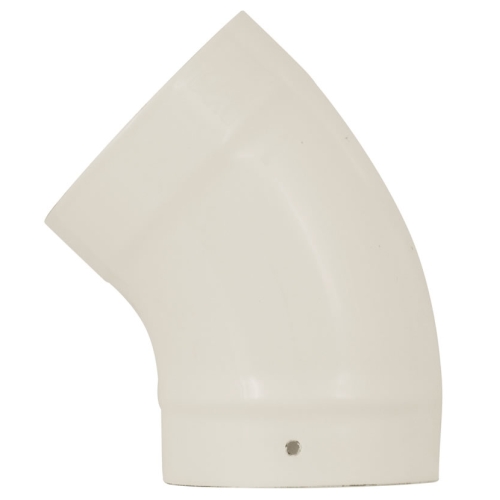 135 Degree Swept Elbow Stove Pipe Cream Enamel Range