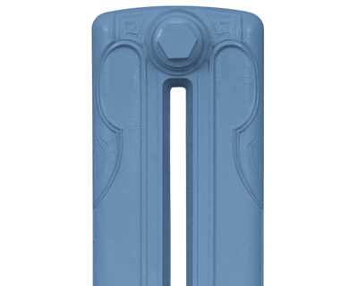 Liberty 2 column cast iron radiator section in cook's blue