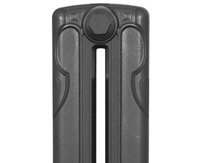 Liberty 2 column cast iron radiator section in foundry grey