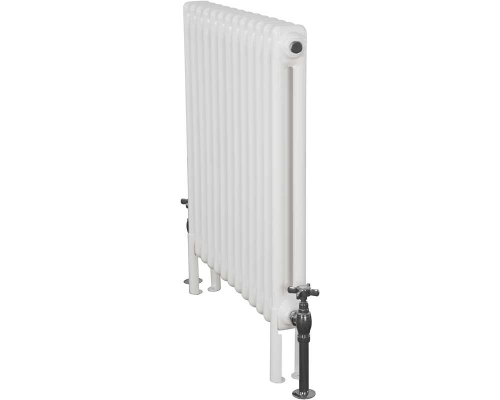 Enderby 2 column 13 section 710mm steel radiator in all white