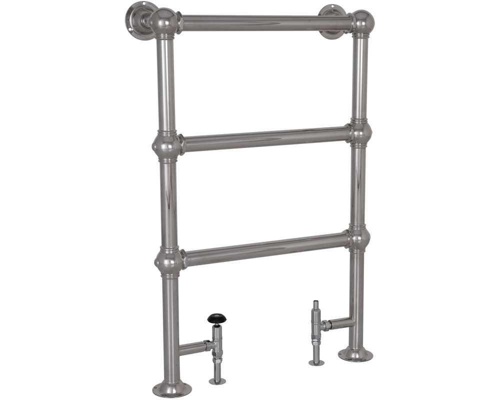 colossus steel towel rail in chrome finish