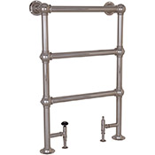 colossus steel towel rail in nickel finish