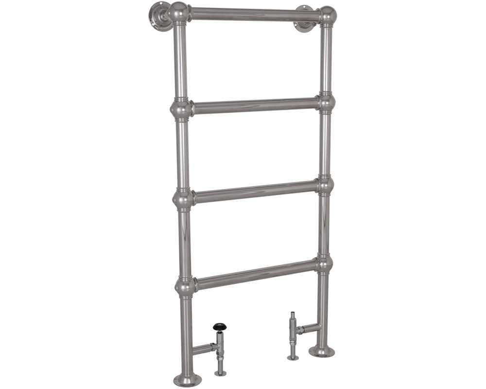 colossus steel towel rail in chrome finish