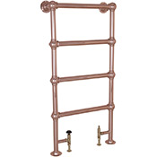 colossus steel towel rail in copper finish