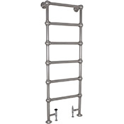 colossus steel towel rail in chrome finish