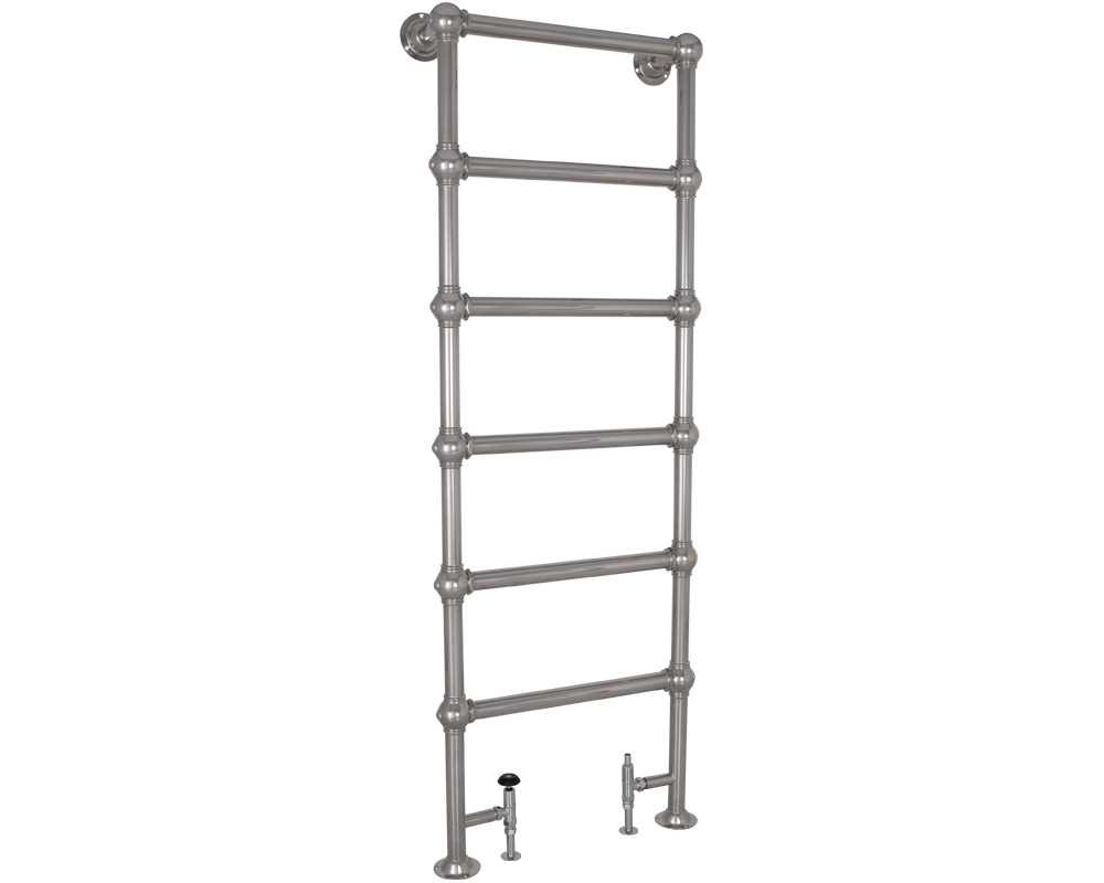 colossus steel towel rail in chrome finish