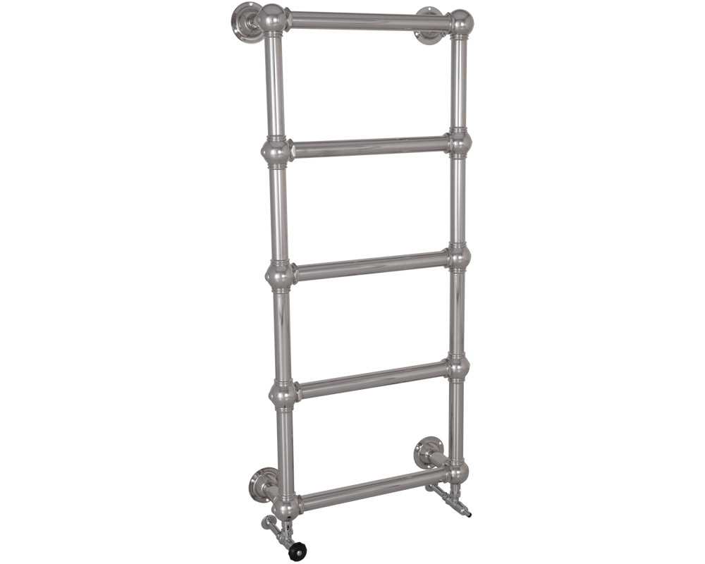 colossus steel towel rail in chrome finish