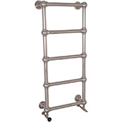 colossus steel towel rail in nickel finish