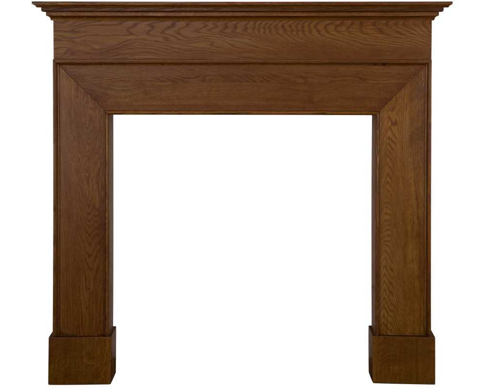 Nostell solid waxed oak fireplace surround