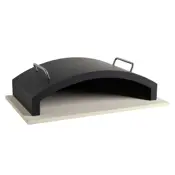 outdoor bbq pizza stone & hood range