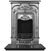Jasmine Cast Iron Combination Fireplace Full Polish Range