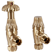 Crocus Thermostatic Valve in Brushed Brass