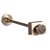 Thistle Wall Stay Antique Brass 200 Brass Range