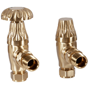 Crocus Manual Valve in Brushed Brass Lacquered