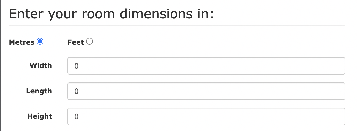 BTU Calculator