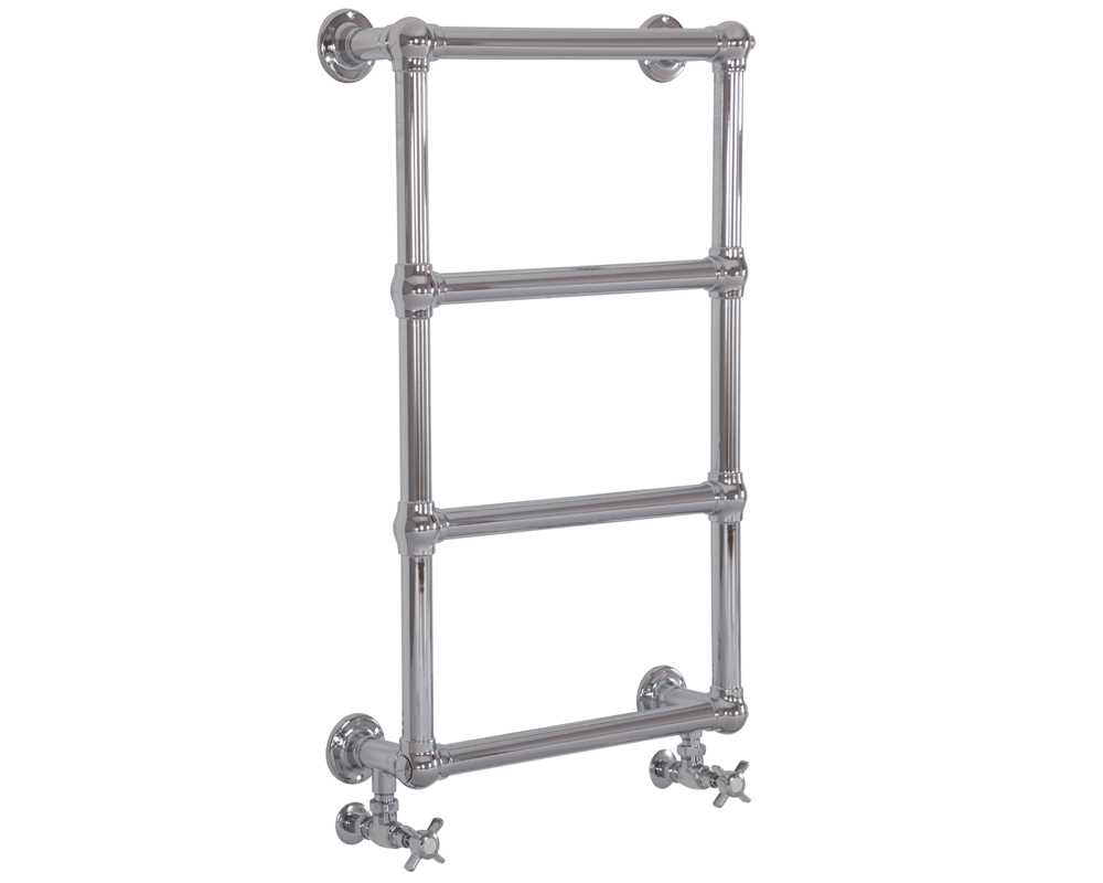 Bassingham steel towel rail chrome