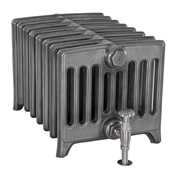 Rathmell satin polished 9 column cast iron radiator