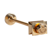 Thistle Wall Stay Polished Brass 200 Range