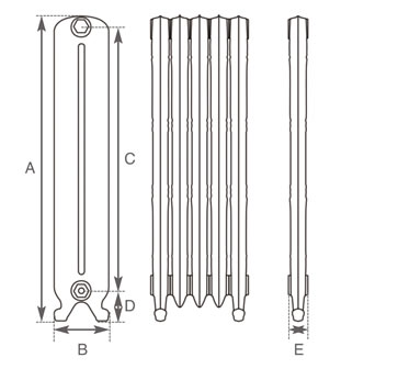Orleans Cast Iron Radiator Technical