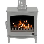 carron eco 2022 5kw stove ash grey enamel range