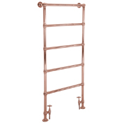 Winthorpe steel towel rail in copper finish