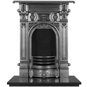 Victorian Small Cast Iron Combination Fireplace Range