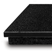 Granite Hearth Black 4 Piece 152Cm 46Cm Range