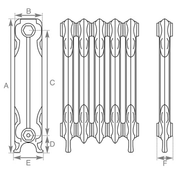 Liberty 1 Column Measurements