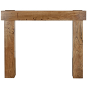New York Distressed Acacia Wooden Fire Surround Range