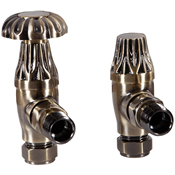 Crocus Manual Valve in Antique Brass Lacquered