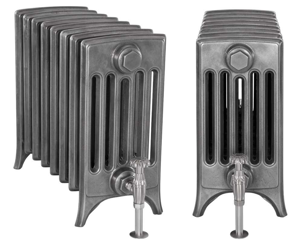 Rathmell satin polished cast iron radiator - 6 columns