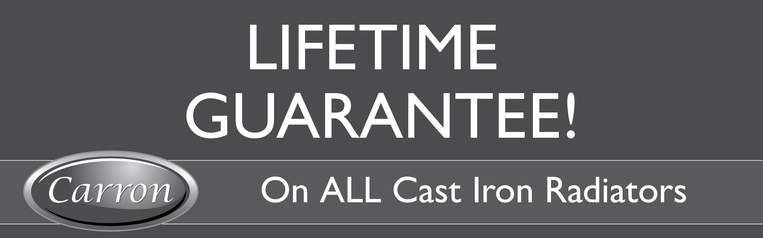 Carron Lifetime Cast Iron Radiator Guarantee